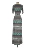 Cato Print Teal Casual Dress Size S - photo 2