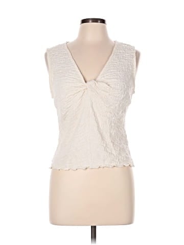 Madewell Popcorn-Knit Twist-Front Sleeveless Top (view 1)