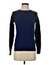 Ann Taylor 100% Cashmere Color Block Blue Cashmere Pullover Sweater Size XXS - photo 1