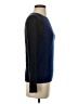 Ann Taylor 100% Cashmere Color Block Blue Cashmere Pullover Sweater Size XXS - photo 4