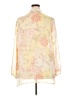 Susan Graver 100% Polyester Yellow 3/4 Sleeve Blouse Size 2X - photo 2