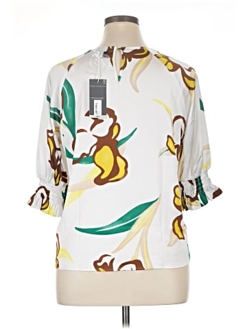 Worthington 3/4 Sleeve Blouse (view 2)