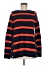Sail to Sable 100% Wool Stripes Red Wool Pullover Sweater Size M - photo 1