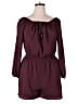 Bar III 100% Polyester Solid Burgundy Romper Size XL - photo 1