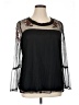 Ruff Hewn 100% Polyester Black Long Sleeve Blouse Size XL - photo 1
