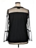Ruff Hewn 100% Polyester Black Long Sleeve Blouse Size XL - photo 2