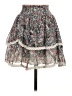 Aqua 100% Polyester Paisley Gray Casual Skirt Size S - photo 2