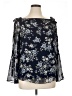 Maison Jules 100% Polyester Blue 3/4 Sleeve Blouse Size XL - photo 1