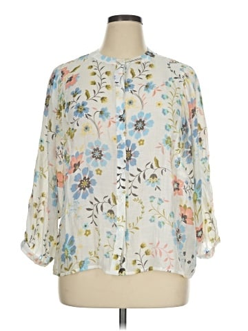 Zac & Rachel 3/4 Sleeve Blouse (view 1)