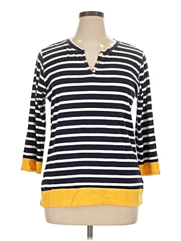 Gloria Vanderbilt 3/4 Sleeve T-Shirt (view 1)