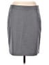 Theory Solid Gray Wool Skirt Size 8 - photo 1
