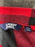Lands' End 100% Polyester Plaid Red Pullover Sweater Size 1X - photo 7