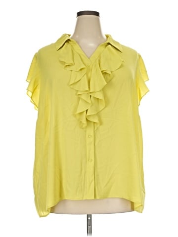Calvin Klein Short Sleeve Blouse (view 1)
