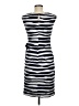 Connected Apparel Stripes Gray Casual Dress Size 6 - photo 2