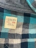 Crewcuts 100% Cotton Plaid Teal Long Sleeve Button-Down Shirt Size 4 - 5 - photo 3