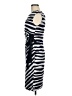 Connected Apparel Stripes Gray Casual Dress Size 6 - photo 5
