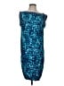 BCBGMAXAZRIA Graphic Blue Cocktail Dress Size S - photo 1