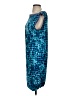 BCBGMAXAZRIA Graphic Blue Cocktail Dress Size S - photo 5
