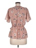 Sienna Sky 100% Polyester Tan Short Sleeve Blouse Size M - photo 2