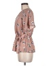 Sienna Sky 100% Polyester Tan Short Sleeve Blouse Size M - photo 5