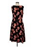 Talbots Floral Orange Black Casual Dress Size 8 - photo 2