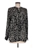 Larry Levine 100% Polyester Paisley Black Long Sleeve Blouse Size M - photo 1