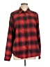 89th & Madison Plaid Red Long Sleeve Blouse Size L - photo 1