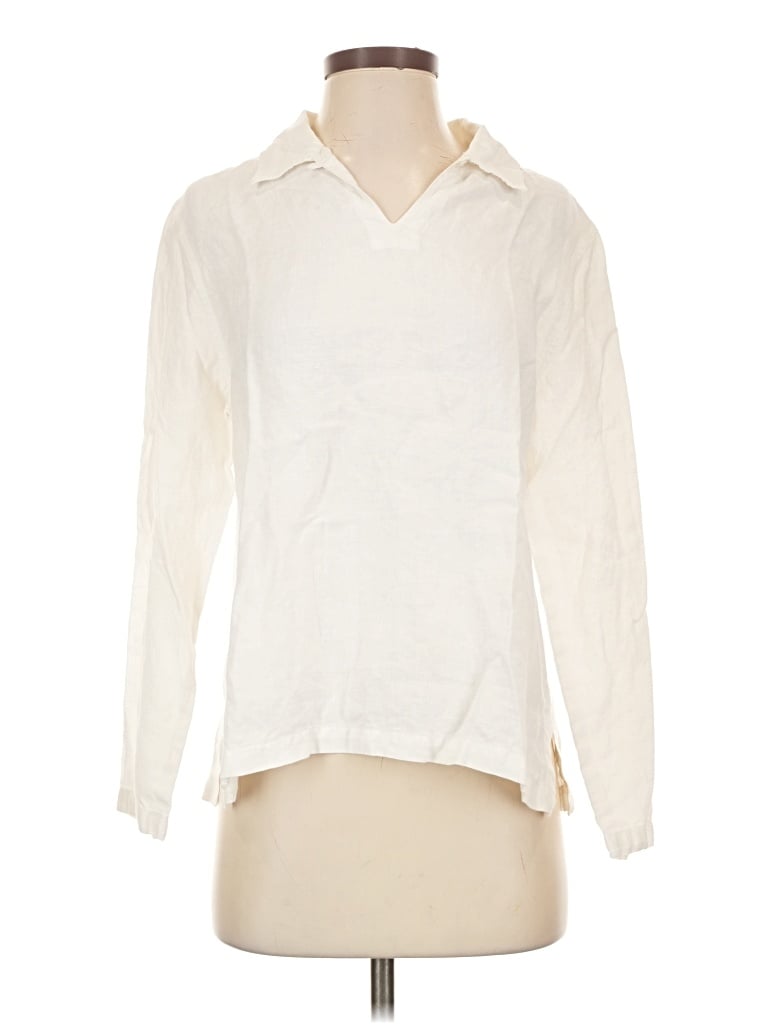 Pre-owned Talbots Long Sleeve Blouse In Ivory