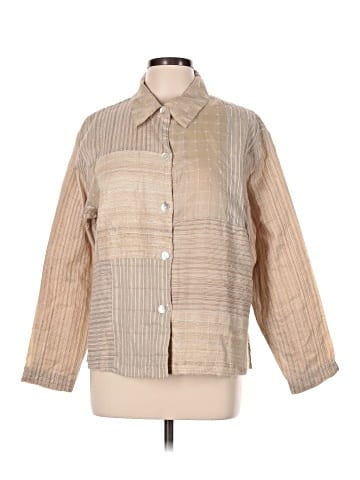 Coldwater Creek 3/4 Sleeve Silk Top (view 1)