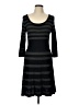 Max Studio Stripes Black Casual Dress Size L - photo 1