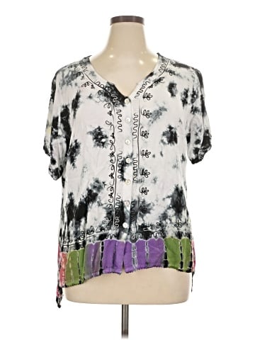 Parsley & Sage Short Sleeve Blouse (view 1)