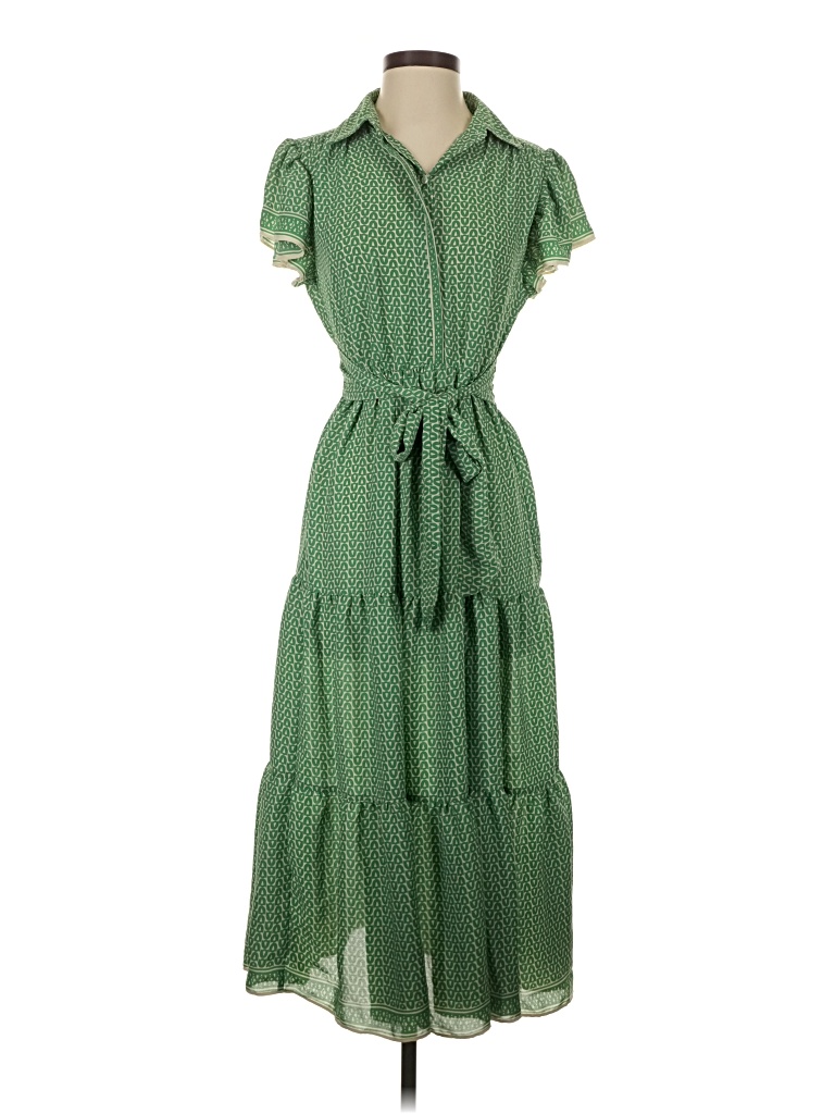 Pre-owned Max Studio Casual Dress In Green