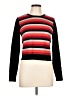 Per Se By Carlisle Stripes Black Pullover Sweater Size L - photo 1