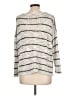 Splendid Stripes Silver Pullover Sweater Size L - photo 2