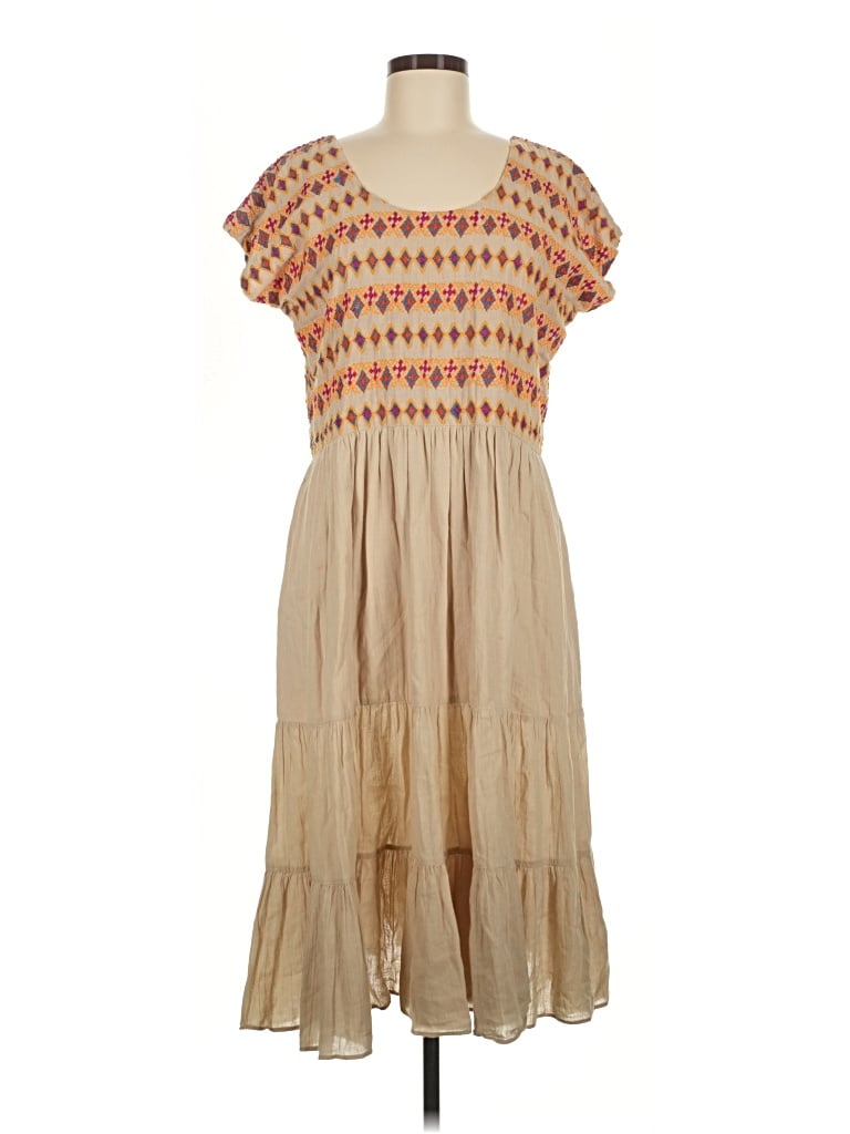 Pre-owned Carolina K Casual Dress In Tan
