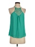 Lost April 100% Polyester Teal Sleeveless Blouse Size S - photo 1