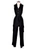 Monteau Solid Black Jumpsuit Size S - photo 1