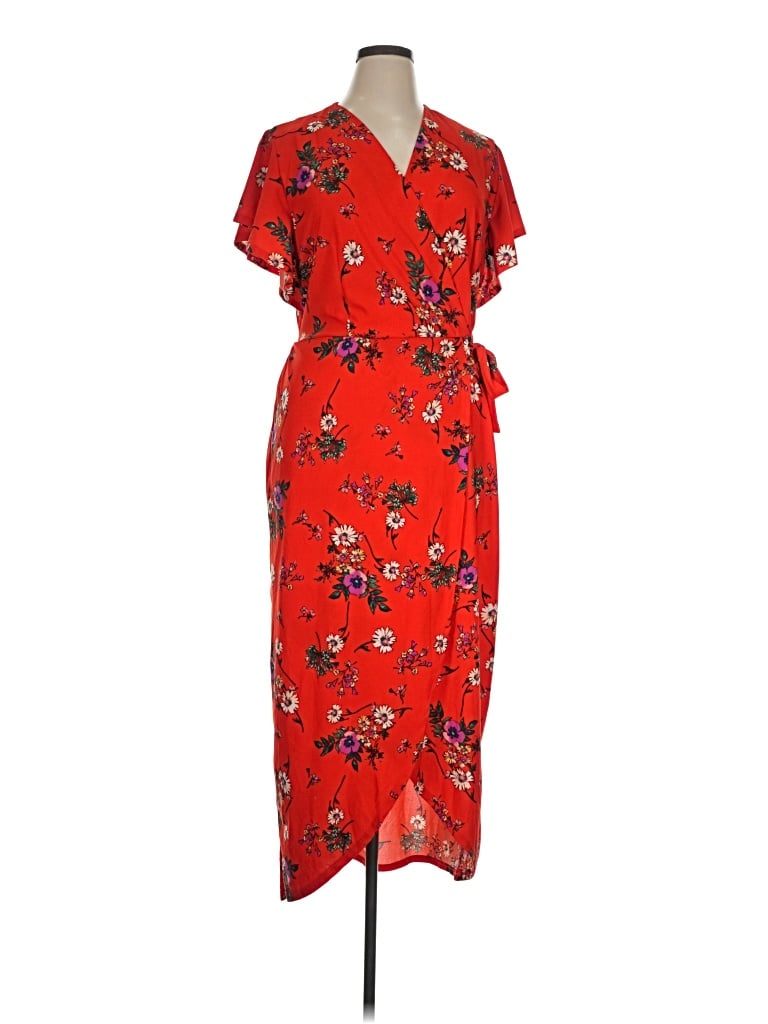 Pre-owned Monteau Casual Dress In Red