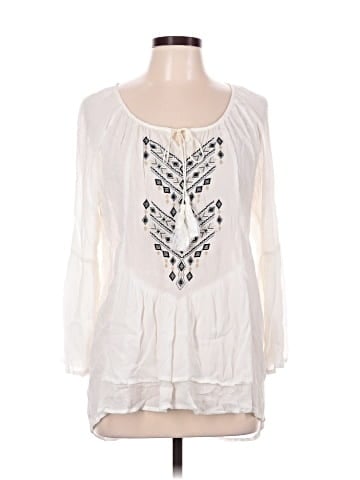 One World 3/4 Sleeve Blouse (view 1)