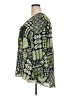 Cato 100% Polyester Print Green 3/4 Sleeve Blouse Size 22 - photo 5