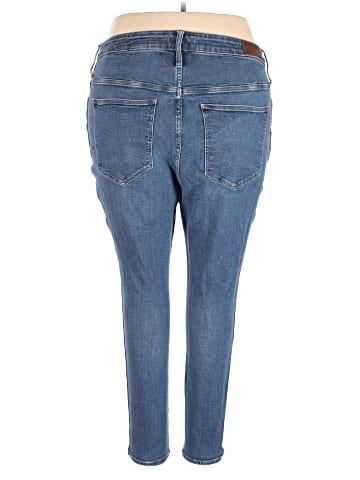 Madewell Plus Curvy High-Rise Skinny Jeans in Wendover Wash: TENCEL&trade; Denim Edition (view 2)
