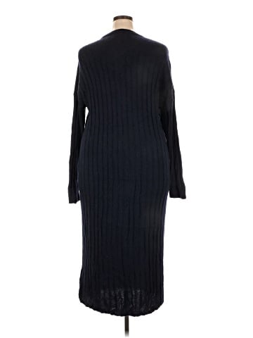 Madewell (Re)sourced Ribbed Midi Sweater Dress (view 2)