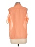 Truth NYC 100% Polyester Orange Short Sleeve Blouse Size L - photo 2