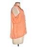 Truth NYC 100% Polyester Orange Short Sleeve Blouse Size L - photo 4