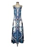 Unbranded Print Blue Casual Dress Size S - photo 1