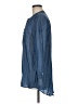 Calvin Klein Solid Blue Long Sleeve Blouse Size M - photo 5