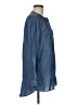 Calvin Klein Solid Blue Long Sleeve Blouse Size M - photo 4