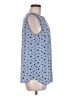 Talbots 100% Polyester Polka Dots Blue Sleeveless Blouse Size M - photo 4