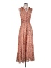 Max Studio 100% Polyester Paisley Orange Casual Dress Size S - photo 1