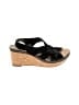 Clarks 100% Leather Black Wedges Size 6 1/2 - photo 1